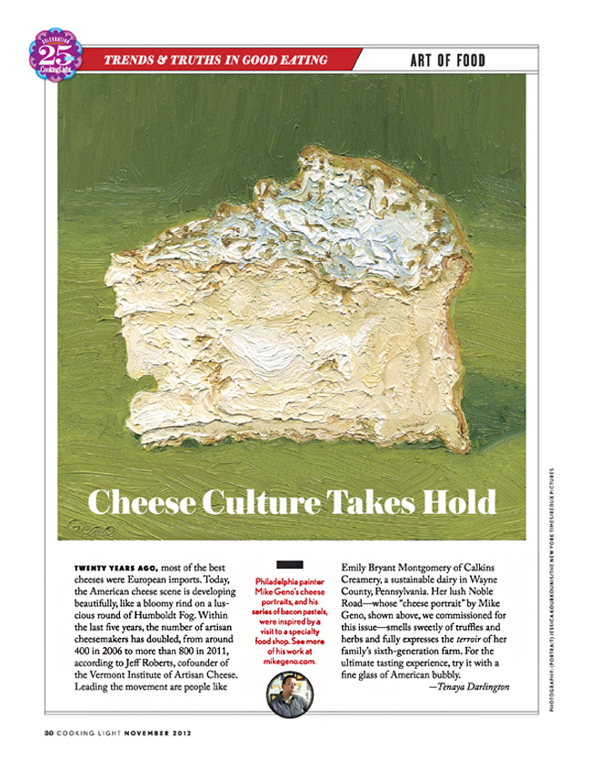 Mike Geno in Cooking Light Magazine nov. 2012